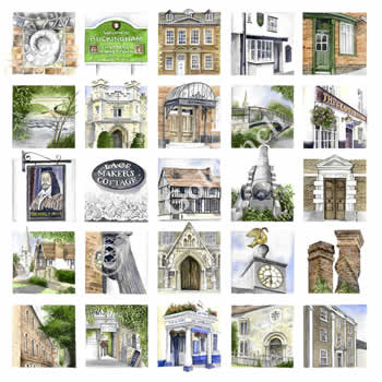 Buckingham alphabet print